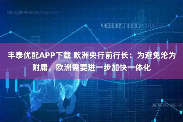丰泰优配APP下载 欧洲央行前行长：为避免沦为附庸，欧洲需要进一步加快一体化